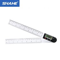 shahe angle inclinometer 200 mm angle 디지털 눈금자 전자 각도계 각도기 angle finder angle Measuring tools, 없음