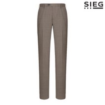 지이크 지이크 울 블렌디드 하운투스 체크 브라운 정장 팬츠 (PBPAI2210) (P002230878)