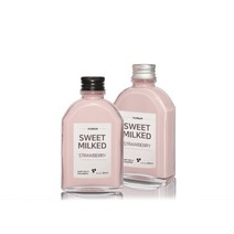 유리병 밀크티병 (B타입)웨이납작쥬스 100ml(A-W), 알루미늄 실버, 1개