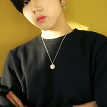 변색안되는 18mm무광코인 써지컬스틸 목걸이 남녀공용 남자 남성 실버 체인 무변색 여자 여성 학생 자체제작 기획가