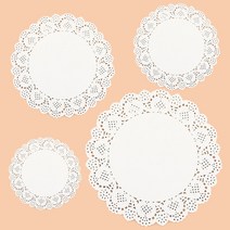 도일리 페이퍼 원형 종이 공예 포장 재료 9cm 11cm 14cm 19cm, 9cm-200장