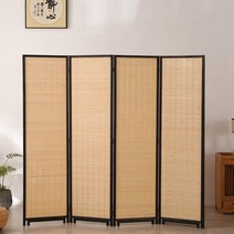 가정용 전통 찻집 카페 오리엔탈 동양 대나무 파티션 가림막 스타일 우드, 150x40cm 4 팬
