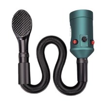 드라이룸 애견드라이기 펫드라이기 1450W 개 헤어 드라이어 3 단계 Tempreture 손질 송풍기 경량 휴대용 애완 동물 기 기계, Green