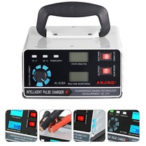 밀워키 충전기 자동차 배터리 충전기 12V/15A 24V/30A 400W 납산 리튬 습식 건식 스마트 펄스 수리 오토바이 모터사이클 건전지, 01 EU