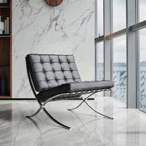 바르셀로나 소파 이테리 디자인 1인 블랙 쇼파 거실 인테리어 3인 쇼파 2인용 의자, 싱글 터치 페이스 나파 가죽 커스텀 컬러