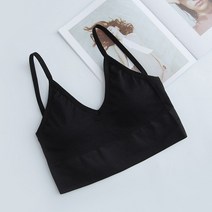 여성용 대형 U 뷰티 백 심리스 랩 어라운드 튜브 탑 스포츠 요가 통기성 스틸 링 없음 브래지어 조끼 속옷, 03 Black_01 Free size