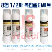 동양매직WPU-8207F 호환정수기필터 복합11인치 한방향 4개1셋트, 1개, E타입 8인치 한방향 복합구성 4개세트