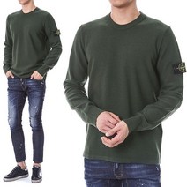 와펜패치 울 스트레치 라운드 니트/7715526A1 V0058