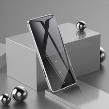 MP3 플레이어 휴대용 2022 새 버전 지원 블루투스 음악 터치 스크린 및 내장형 16GB 하이파이 워크맨라디오 포함, 협력사, 64GB, 은