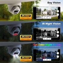 Techage 실내 돔 PoE IP 카메라 양방향 오디오 컬러 야간 투시경 NVR 키트 CCTV 시스템 3.6mm 모션 감지, 01 5MP POE IP Camera