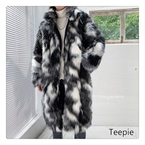 티피 남자 길거리 힙합 청년 트렌드 인조 밍크 퍼 코트