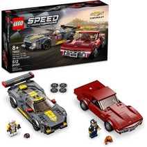 LEGO Speed Champions 쉐보레 콜벳 C8.R 레이스 카 및 1969 쉐보레 콜벳 76903 빌딩 키트 2021년 신제품 (, 한개옵션0