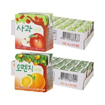 사과나무/오렌지나무 150ml 24입+24입 2박스, 사과나무/오렌지나무 150ml 24입