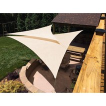 트라이픽스 삼각 사각 차광막 차양막 그늘막 타프 3M 5M 3x3M 3x4M 3x5M 21S/S시즌특가, 5M x 5M x 5M, 1+1(2개), 크림화이트