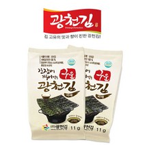 광천김 간장에 찍어 먹는 구운 파래 식탁김 11gx12봉_간장소스포함, 60봉, 11g