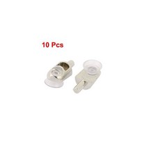 Uxcell 플라스틱 금속 가구 캐비닛 5mm 직경 흡입 컵 플러그 유리 선반 지지 페그 핀 10 개 27x13x12mm 핫