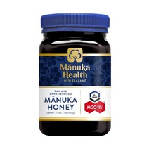 Manuka Health 마누카 헬스 뉴질랜드 마누카 꿀 mgo 115+ umf 6+ 250g, 1.1파운드(1팩), 표준 포장