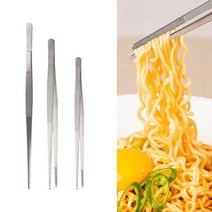 요리핀셋(일자) 유튜버집게-라면 면치기 먹방 이영자 고기 조리용, 350mm (SS-FC72-350)