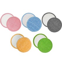 삼성제트 비스포크 청소기 극세사 물걸레 패드 리필 호환 극세사 걸레 (직경 15cm~16cm), 2세트, 15cm~16cm 파랑색