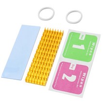 써멀패드 그래픽카드 알루미늄 냉각 방열판 열 패드 방열 라디에이터 두께 3mm 6mm M.2 NGFF SATA PCI-E NVME m2 SSD, 12 TypeB 6mm Golden, 한개옵션1