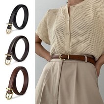 오너클랜 여성 정장바지 청바지 면바지 슬림 캐주얼 패션 벨트_WAF2D12