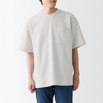 무인양품 MUJI 남성 이중 편직 빅 티셔츠 ABA19ZZZ