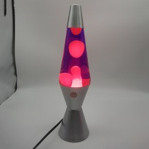 라바 램프 왁스 침대 해파리 무드등 감성 조명등, 퍼플 레드 왁스