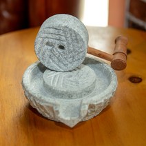 가정용 옛날 전통 천연석 미니 수동 양념 건강식 두유 두부 커피 콩 갈기 장식 맷돌