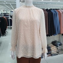 소매셔링 이중안감 블라우스