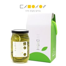 담아요 수제 청귤청 제주산 무농약 풋귤 수제청, 1병, 청귤청 540g+1구포장