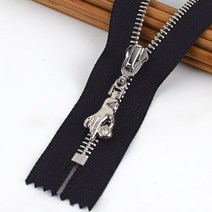 5금속 지퍼 20cm 클로즈 엔드 재킷 가방 의류 장식 수리 키트 DIY 봉제 교체 액세서리 5/10 개, 21 11-black_01 5Pcs_01 20cm