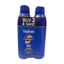 선크림 2팩 코퍼톤 스포츠 SPF 50 선크림 스프레이 각각 5.5oz Exp 02/24