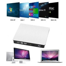 블루레이ODD 외장 리핑 4K 재생 플레이어 USB 3.0 외부 Blu-Ray 광학 드라이브 BD-rw 버너 BD-RE CD/DVD RW, 한개옵션0