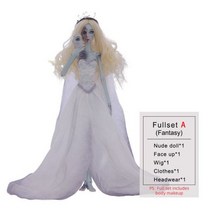 Eleni-BJD 실리콘 몬스터 하이 돌 1/4 Bebe Reborn 인형 애니메이션 완구 여아용 깜짝 선물, Freestyle Face up, Fullset A as pic