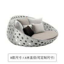 야외 라탄 침대 썬베드 펜션 야외 수영장 벤치 소파 테라스, B