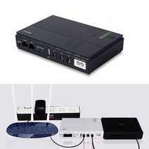 전기 전력공급장비 Dc 5V 9V 12V 미니 UPS 배터리 백업 대용량 CCTV 및 모뎀 장비용 무정전 전원 공급 장, 한개옵션0