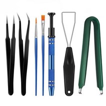 전자기기 클리너 keyboard lube switch puller kit 윤활 스테이션 keycap puller remover 기계식 키보드 키 스위치 스템 홀더, 검은색, 01 Black