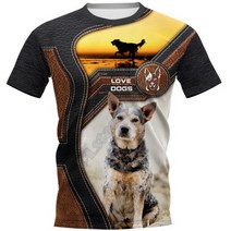 여름 남성 티셔츠 멋진 늑대 3D 프린트 남성용 반팔 PLstar Cosmos Love Dog 재미 복서 인쇄 된 T 셔츠 하라주쿠 Streetwear 힙합 여성용 08