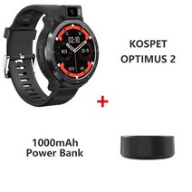 스마트워치 Kospet optimus 2 4g 13mp 회전식 카메라 손전등 helio p22 octa core 4gb 128gb android 10.7 smartwatch, 4기가 램 128기가 롬, 파워 뱅크 추가