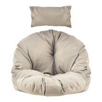 흔들의자 1인 쇼파 소파 안락의자 수유 카페 의자정원 해먹 의자 쿠션 크래들 스윙 쿠션 파티오 흔들 고리 버들 바구니 의자 좌석 등받이 지원 쿠션 베개, 협력사, 02