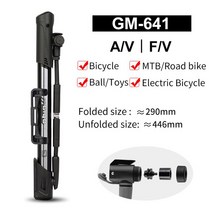 자전거펌프 120PSI 미니 휴대용 자전거 펌프 알루미늄 합금 사이클링 슈레이더 밸브 MTB 산악 액세서리, 13 GM-641