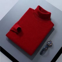 화사한 사계절 캐시미어 코튼 블렌드 터틀넥 남성 풀오버 하이 점퍼 저지 ll Homme 니트 스웨터