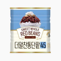 화과방 더 알찬 통 단팥 빙수 팥 캔 통조림 중국산, 3kg, 1개, .