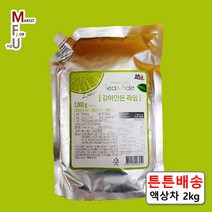 다미즐 라임차 2kg 과일청 과일차 액상차 자몽 유자 K, 4.갈아만든 레몬2kg