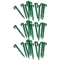DOITOOL 30pcs Tent Stakes Heavy Duty Plastic Tent Pegs for Outdoors Camping Hiking Gardening Pergola