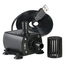 정원 조용한 미니 브러시리스 DC 워터 펌프 12V 3 미터 300L/H 잠수정 분수 수족관 순환 물고기 탱크 공구