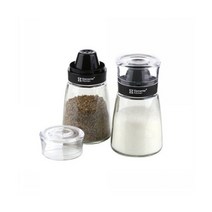 쭈bhnj__시노글라스 양념병 블랙 160ml 2P세트 보관 유리 보관통 셋트 통세 용기 조미료♥hopenjoy!, 상품이잘팔려요!, ♥hopenjoy!