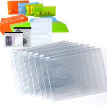 고주파 PVC 투명지퍼백24x15cm 10장 슬라이드지퍼백