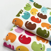 원단킹 20수면]꼬마코끼리_2종_2333 (5514140), 오렌지브라운