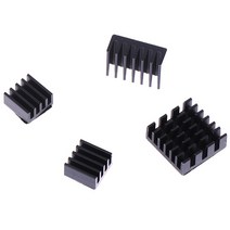 케이스 쿨러 쿨링팬 라즈베리 파이 4B 알루미늄 방열판 라디에이터 쿨러 키트 모델 CPU RAM LAN USB 냉각, 한개옵션0